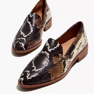 Madewell Snakeskin Loafers
